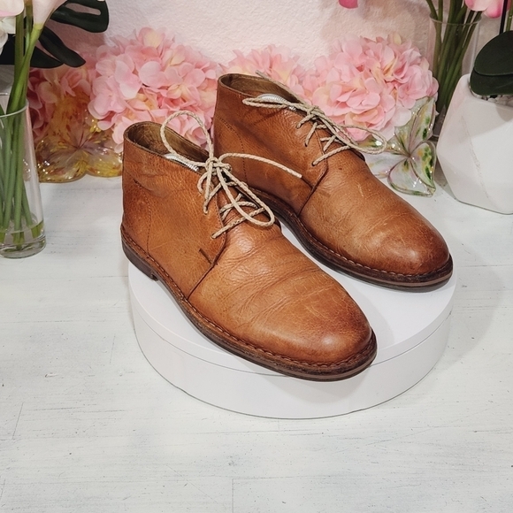 Cole Haan Mens Glenn Leather Chukka Ankle Boot Buckskin Brown Sz 9M main image 7
